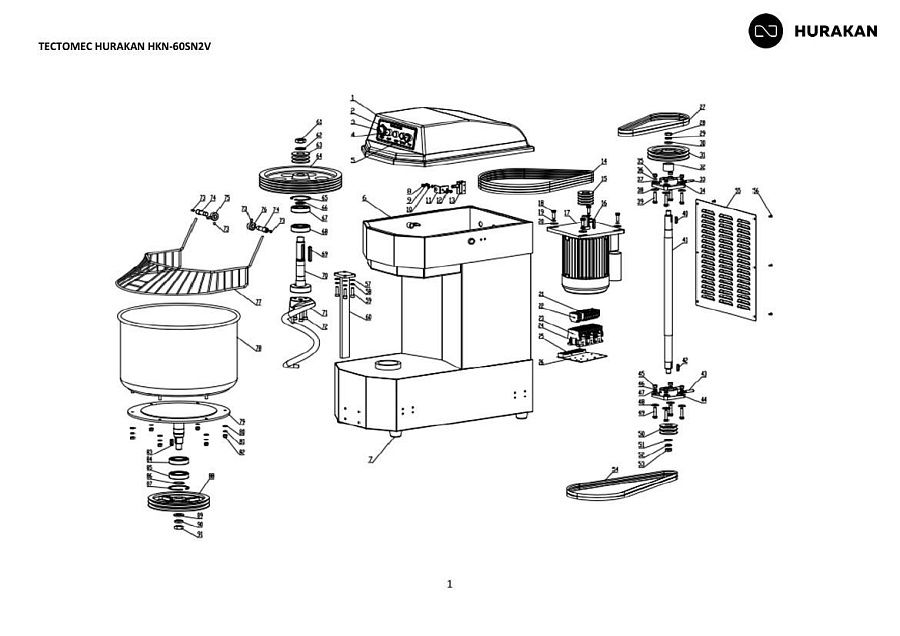 Деталировка Hurakan HKN-60SN2V