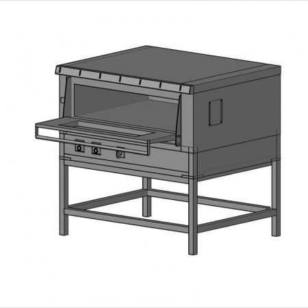 Печь хлебопекарная ЦМИ ХПЭц-1 пар/стекло