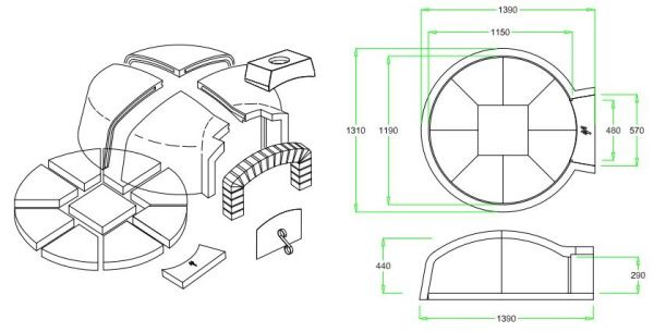 Печь дровяная Valoriani FVR 120