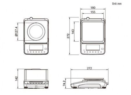 Весы лабораторные CAS XE-1500