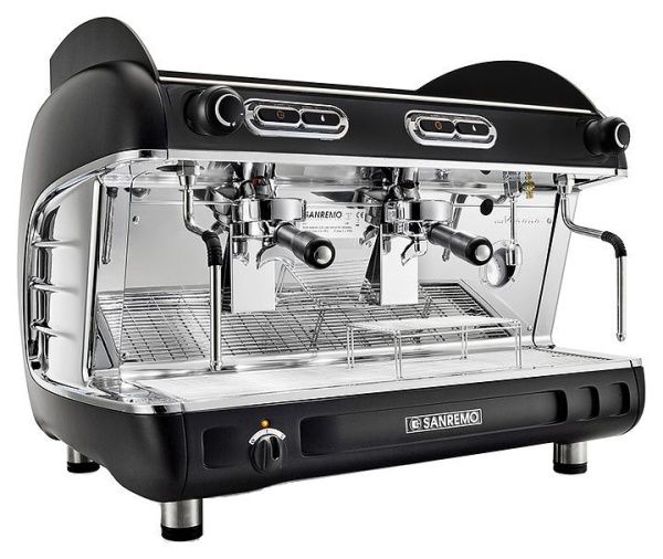 Кофемашина Sanremo Verona SAP 2 высокие группы черная