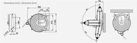 Устройство душирующее катушка T-LUX 635.061.018 15м