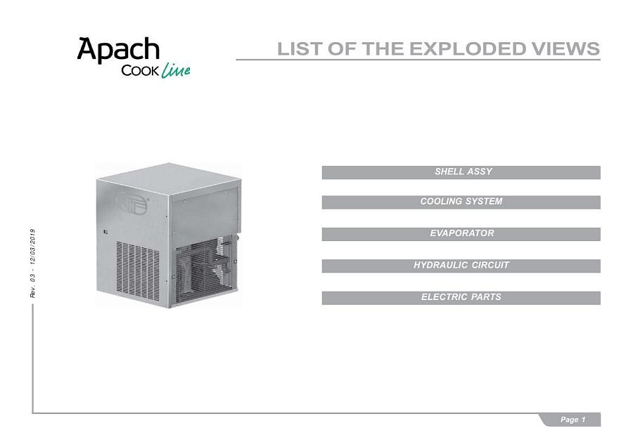 Деталировка Apach Cook Line AG157B