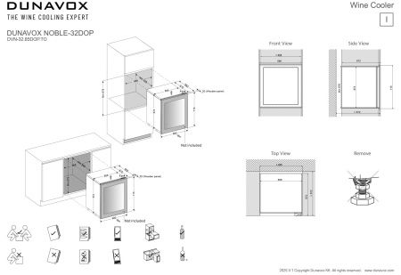 Винный шкаф Dunavox DVN-32.85DOP.TO