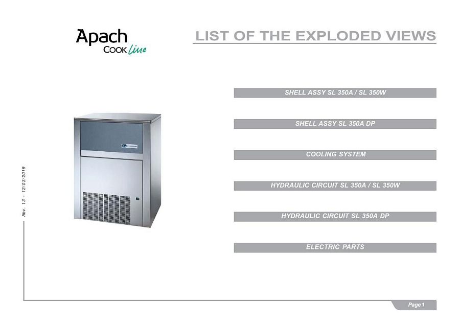 Деталировка Apach Cook Line ACB155.65B