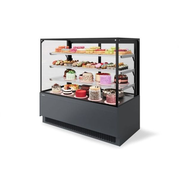 Витрина кондитерская Chilz Vete II Kub Lux 130 металлик/серый матовый/краш. (NS-0.SL-8.VG033.B7016M)