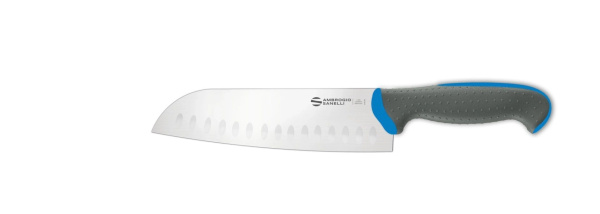 Нож Santoku Ambrogio Sanelli Tecna TC50018L 18см синий