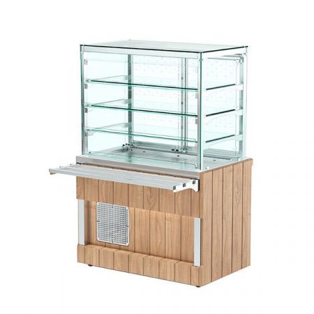 Витрина холодильная с дверками раздачи (3 полки) RC21A Capital 805x700x1700(860)мм