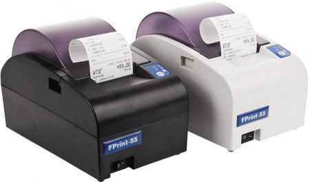 Принтер документов АТОЛ FPrint-55 для ЕНВД Черный (RS+USB)
