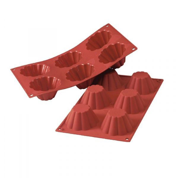 Силиконовая форма для выпечки Martellato SF034 Бриошь d76мм h37мм 6 ячеек