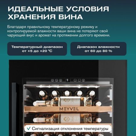 Винный шкаф Meyvel MV31PRO-KBB1