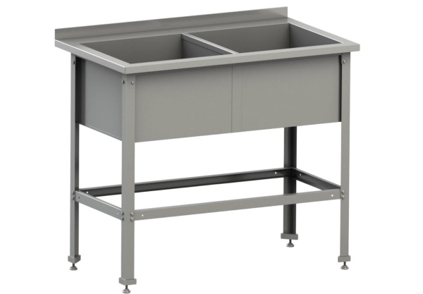 Ванна моечная MGsteel 67815 1350x600x870мм нерж.