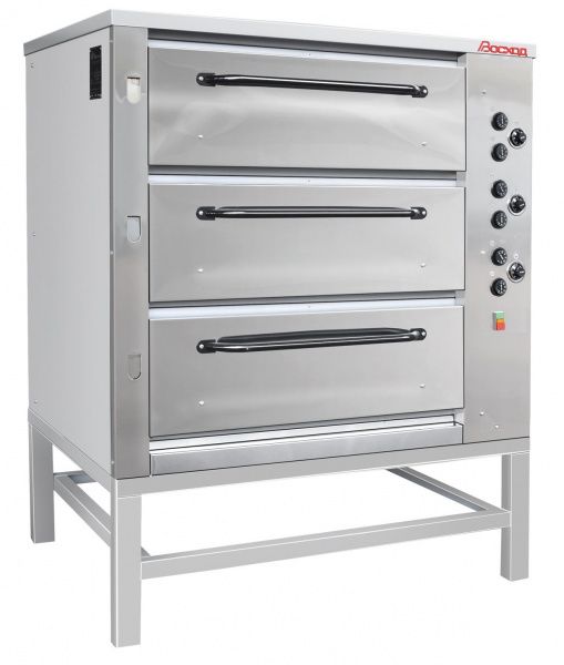 Печь хлебопекарная Восход ХПЭ-750/3 (нержавеющие облицовка и дверки)