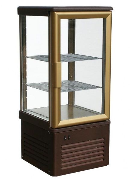 Шкаф кондитерский Полюс D4 VM 120-1 (R120C корич-золотой)
