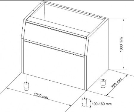 Бункер для льда NTF BIN T830