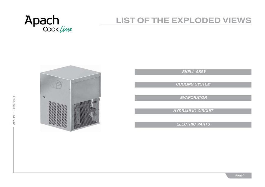Деталировка Apach Cook Line AG270B