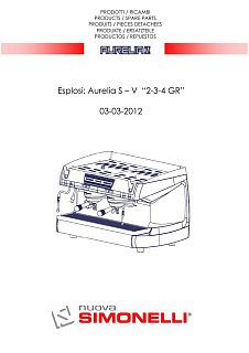 Деталировка Nuova Simonelli Aurelia II 2-3-4 GR (S, V)
