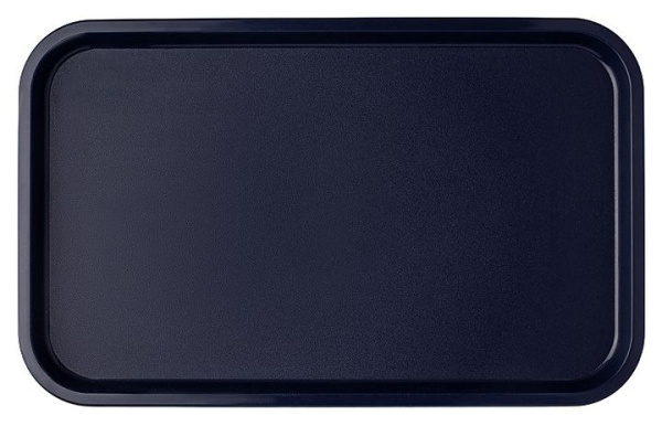 Поднос MGprof 1737-401 52,5*32,5см темно-синий шагрень