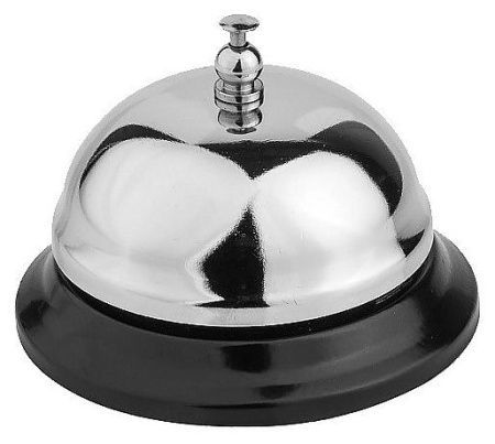 Звонок барный MGsteel 70470 d=8,5см h=6см хром.сталь