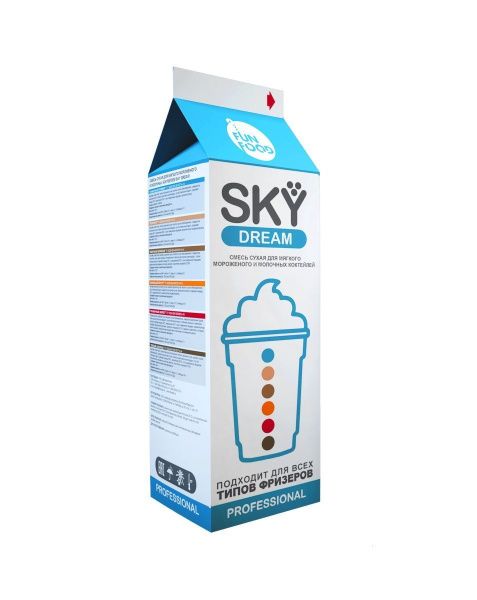 Смесь для мороженого и коктейлей Sky Dream Банан (0,7кг)