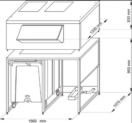 Бункер для льда NTF DRB 1100