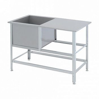 Ванна моечная со столом Атеси ВСМС-Б-1.530-1210.630-02-К (ВМС-1/530-К)