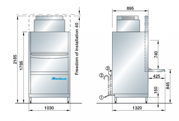 Машина котломоечная Meiko FV 130.2KW