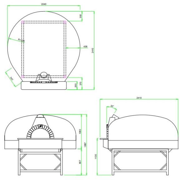 Печь дровяная Valoriani Vesuvio Igloo 180