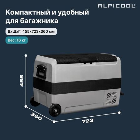 Холодильник автомобильный Alpicool ET50 (12/24)