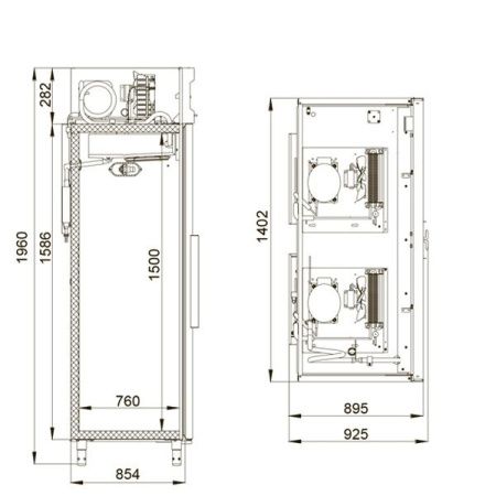 Шкаф комбинированный Polair CC214-G