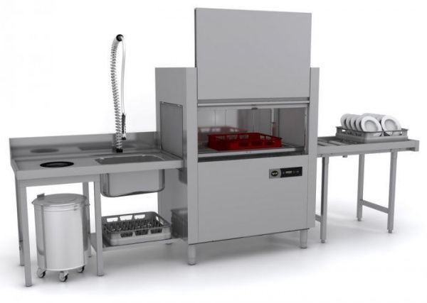Машина посудомоечная Apach ARC100 туннельная+дозатор/CW+СУШ ЛП