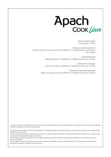 Деталировка Apach Cook Line APRGS-117FG/PL