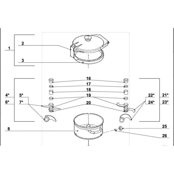 Нож для куттера Robot Coupe 101796