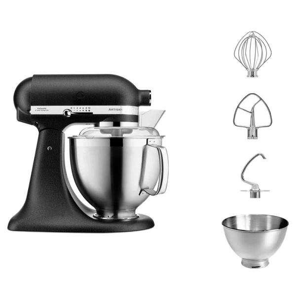 Миксер планетарный KitchenAid Artisan 5KSM185PSEBK 4.8 л чугун