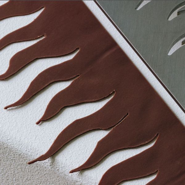 Трафарет для декора Martellato 20FH52 Flame Template 300 h80мм