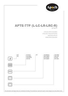 Деталировка Apach Cook Line APTE-77PR