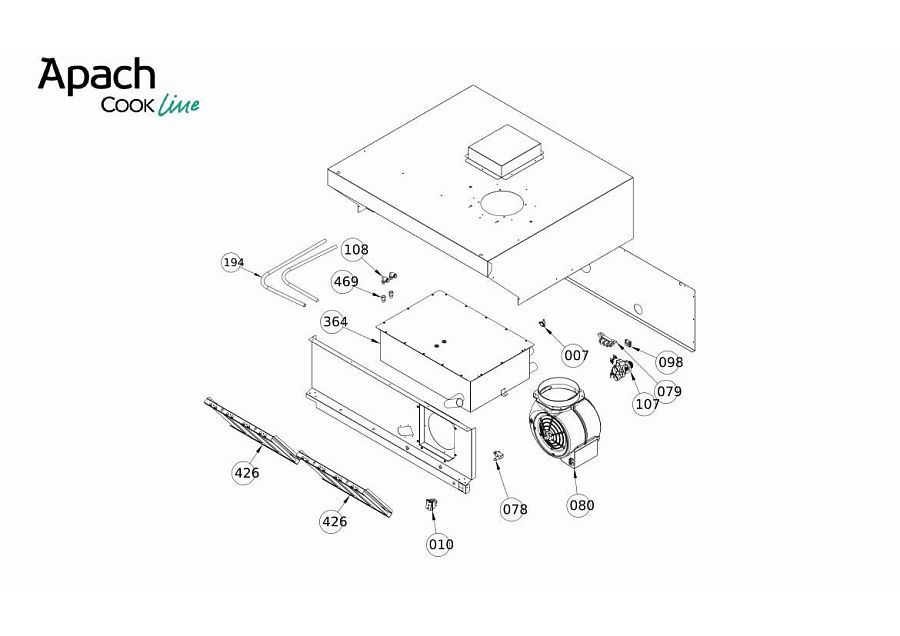 Деталировка Apach Cook Line HV0304DW