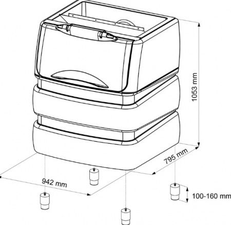 Бункер для льда NTF PE530
