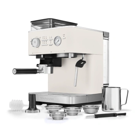 Полуавтоматическая кофемашина KitchenAid 5KES6551EPL фарфоровый белый