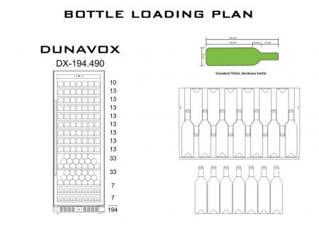 Шкаф винный Dunavox DX-194.490SSK