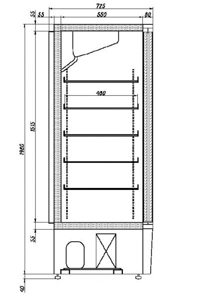 Шкаф холодильный Ариада R1400VC