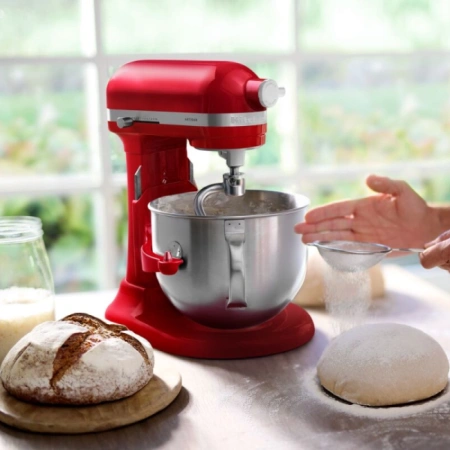 Миксер планетарный KitchenAid Artisan 5KSM70SHXEER 6.7 л красный