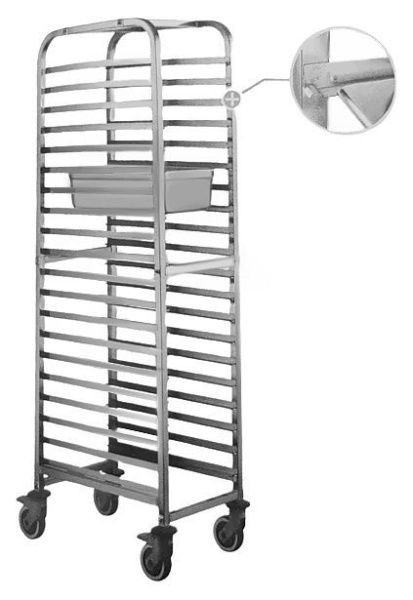 Тележка-шпилька Redgastro TR-15AL GN 1/1-15 380х550х1480