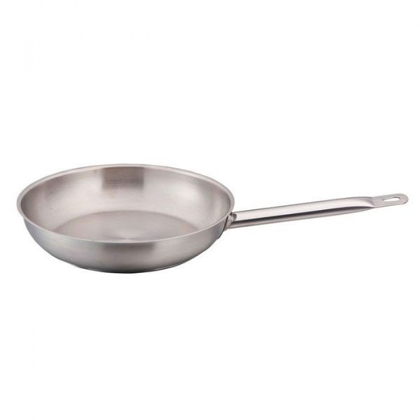 Сковорода Indokor нерж сталь без крышки D 28 H 5см 3,1 л ZX-FP-28011