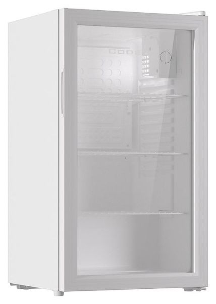 Шкаф холодильный со стеклом Cooleq TBC-85N белый