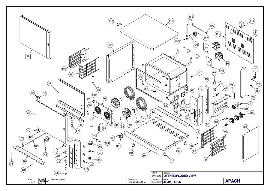 Деталировка Apach Cook Line AP5M