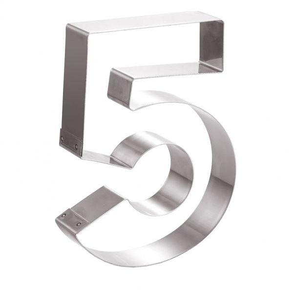 Форма кондитерская Martellato 40H4X05 Цифра 5 300х160мм h40мм