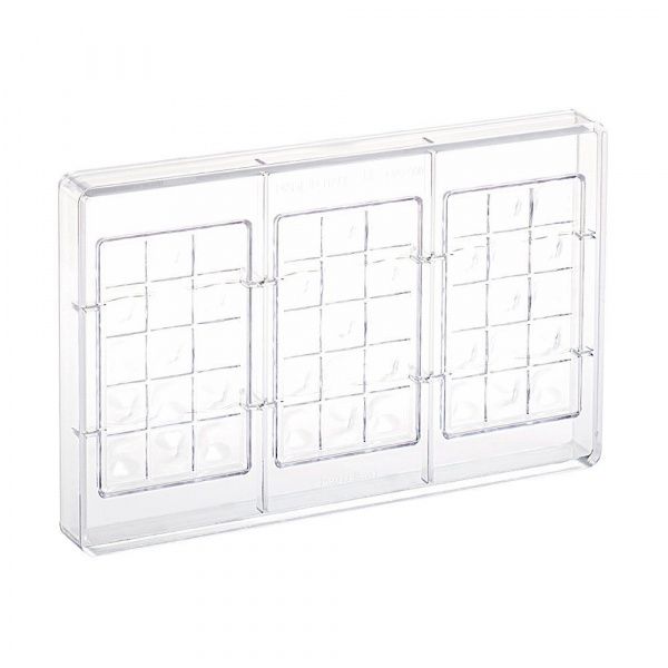 Форма для шоколадной плитки Martellato MA2008 117х71мм h13мм 3 ячейки