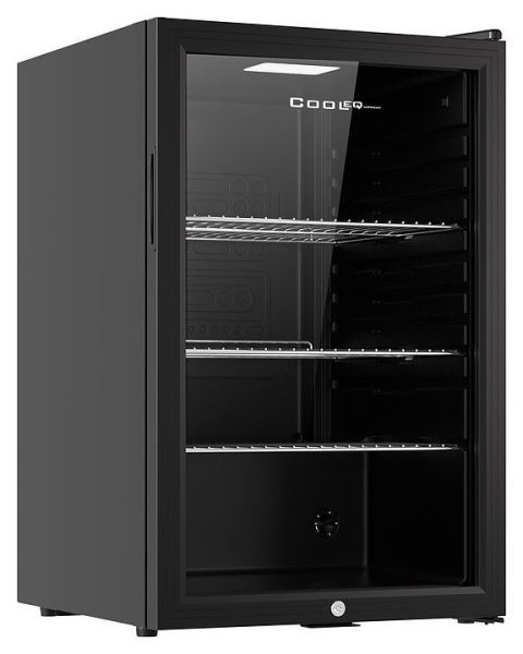 Шкаф холодильный со стеклом Cooleq TBC-145N черный