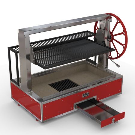 Гриль угольный GrillVett Corvette M1 красный